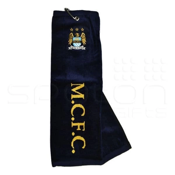Premier Licencensing Official Manchester City Tri Fold Golf Bag Towel 3 Premier Licencensing Official Manchester City Tri Fold Golf Bag Towel